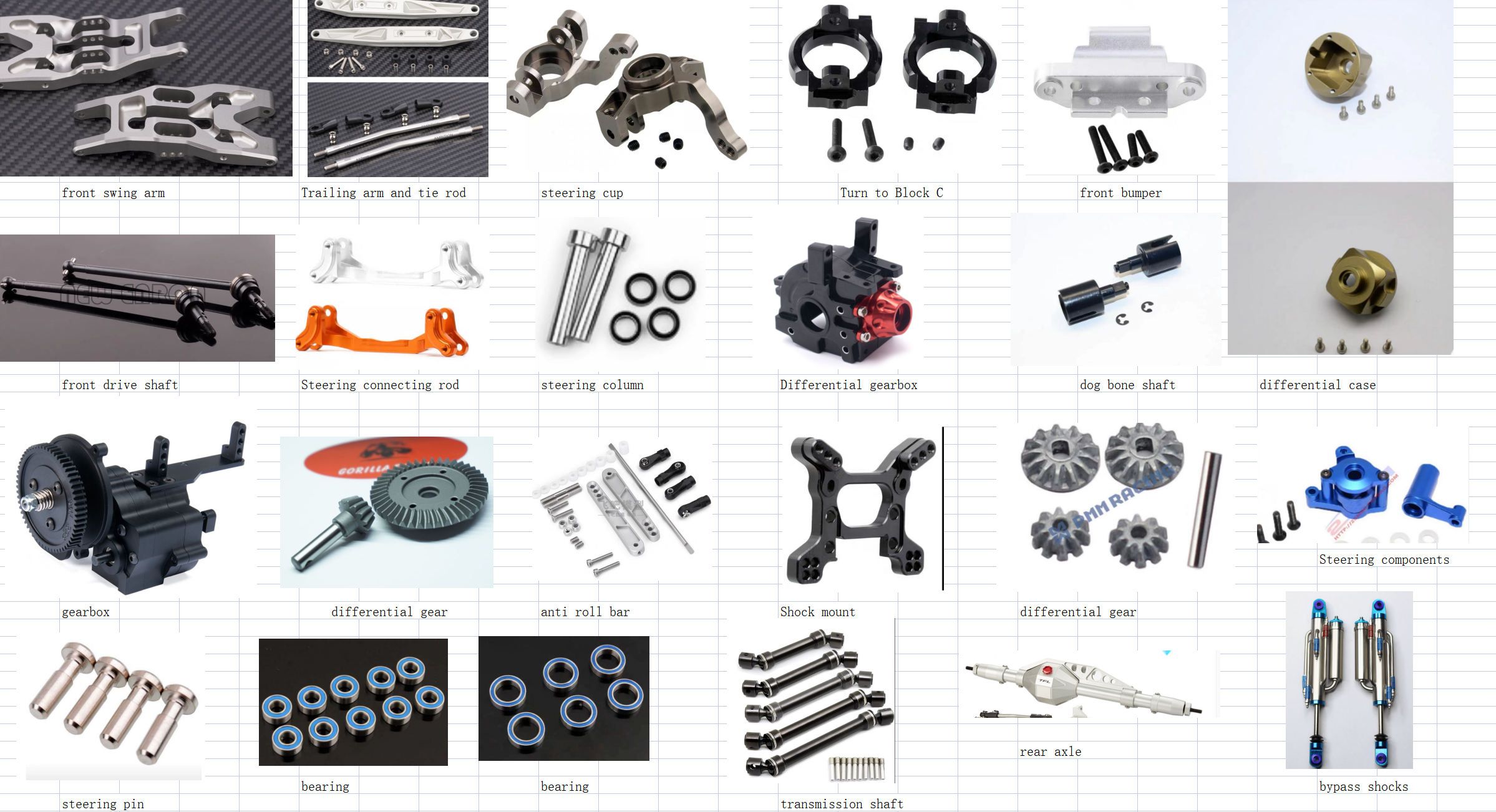 YETI 90026 all Metal parts– LX Shock