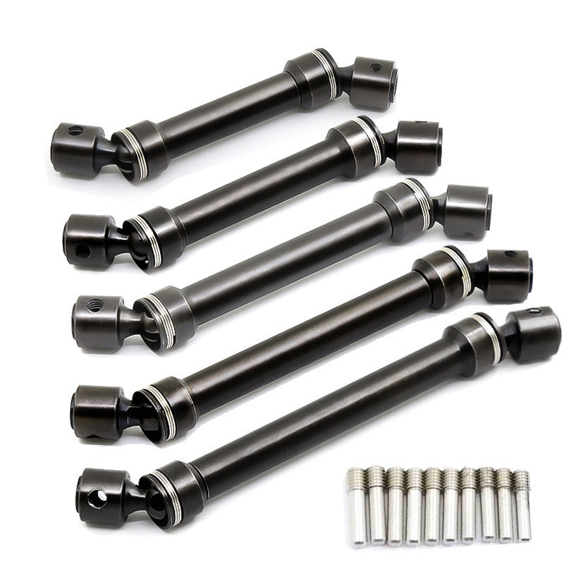 1 Par De Eje De Transmisión De Acero H13 Para 1/10 RC SCX10 90027 90028 90035 90053 D90 D110 TF2 CC01 1/14 Scania R620 #C (3.937 In