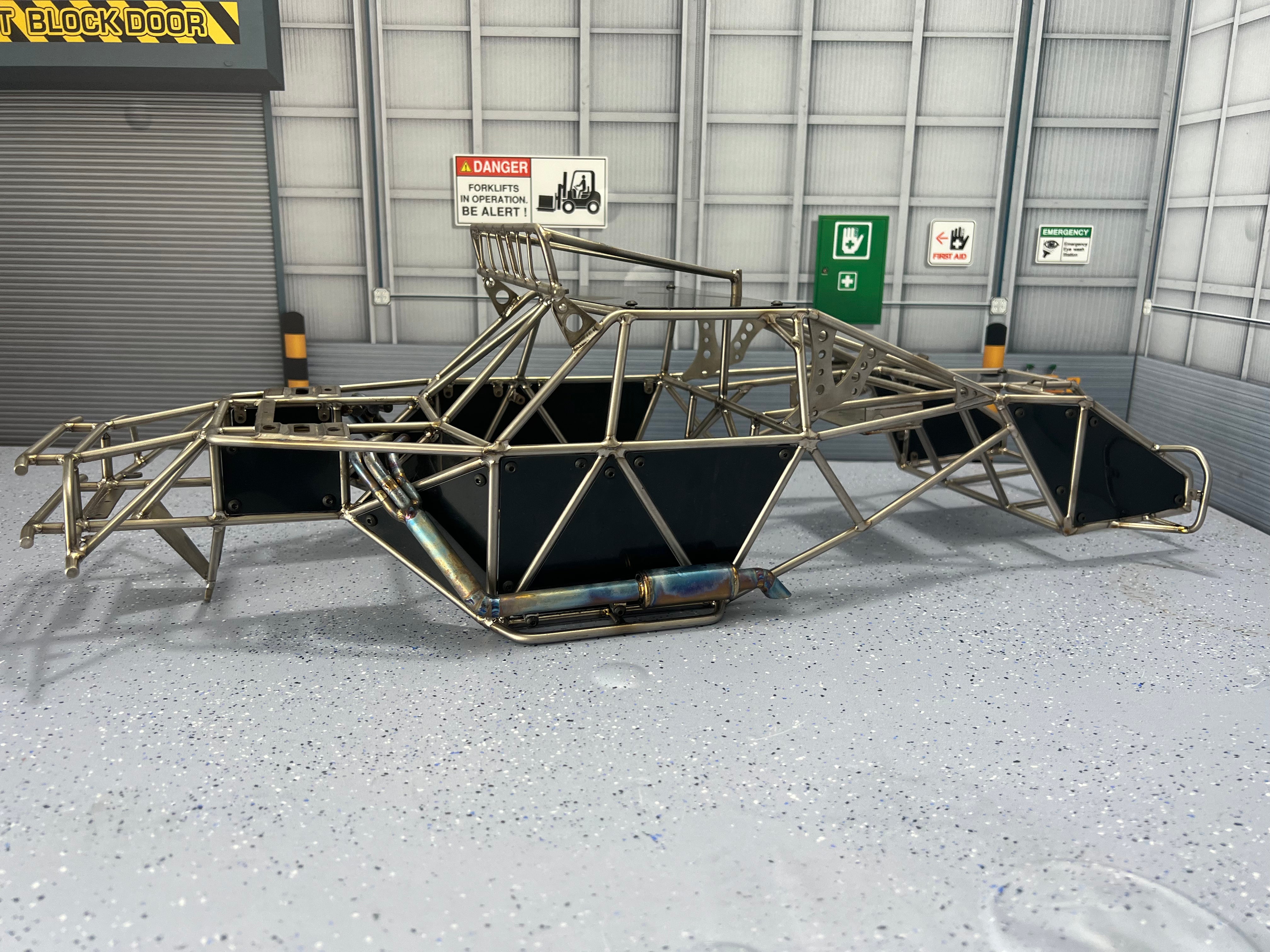 Titanium alloy metal pipe rack baja cage