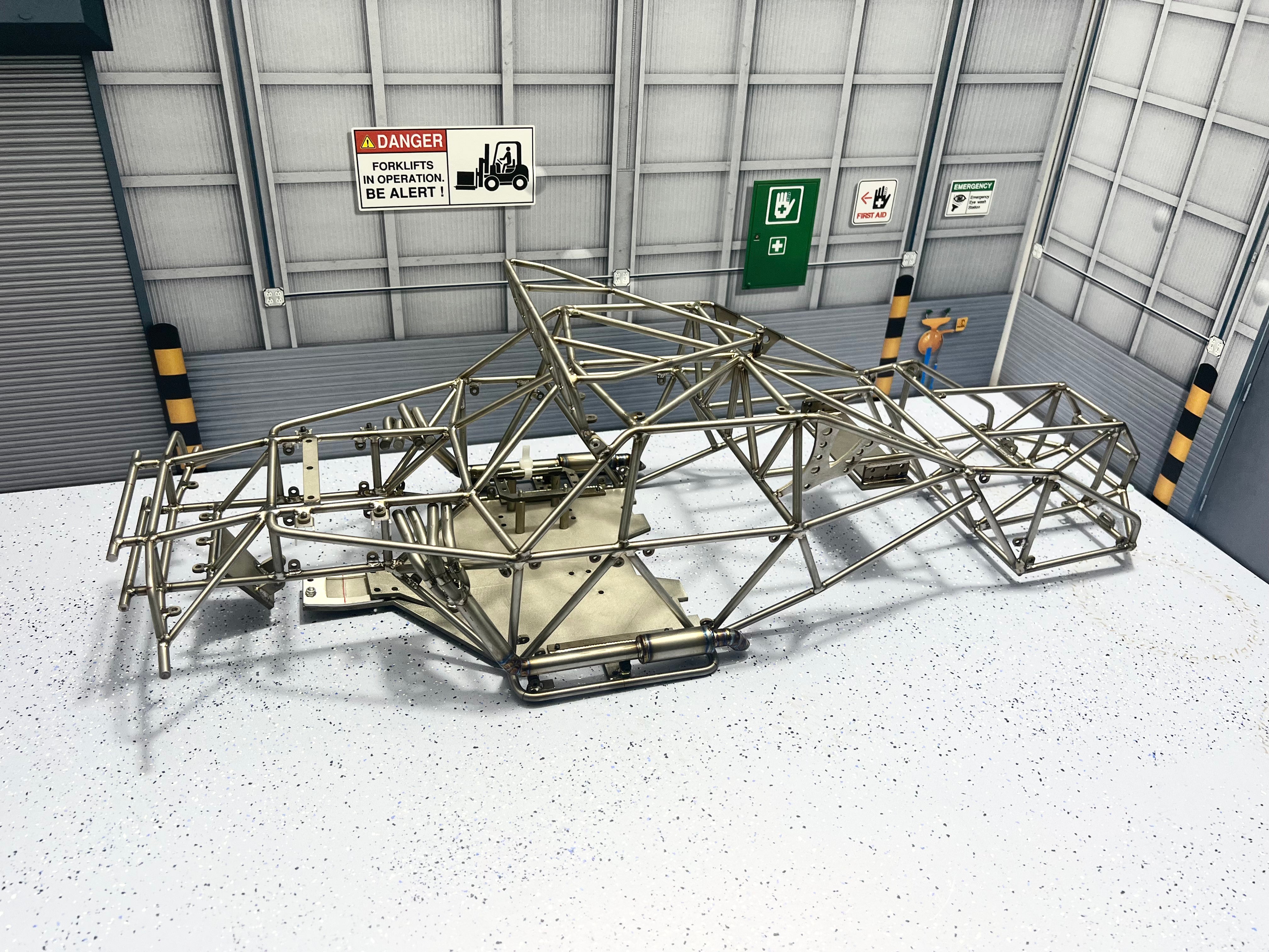 Titanium alloy metal pipe rack baja cage