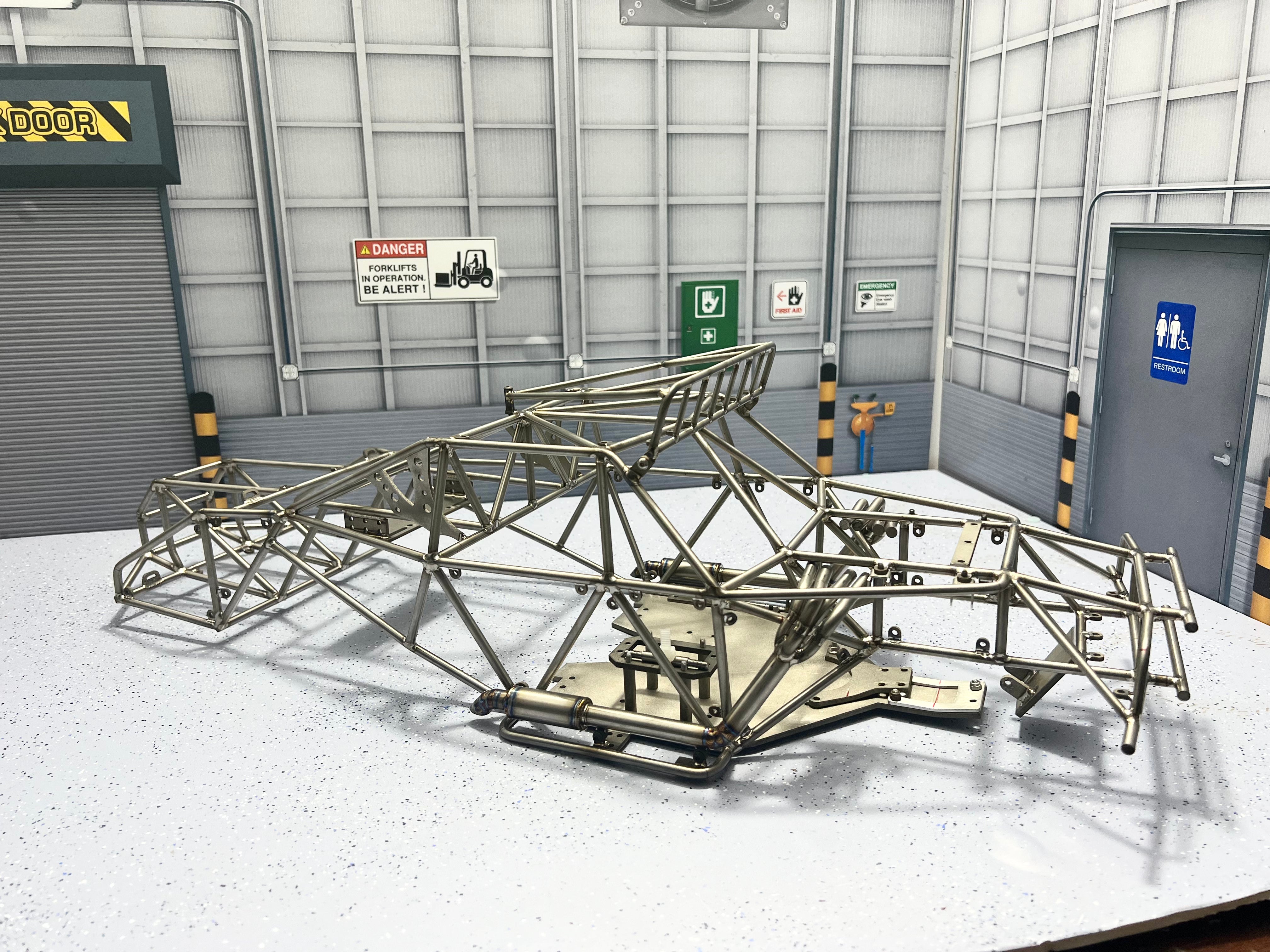 Titanium alloy metal pipe rack baja cage