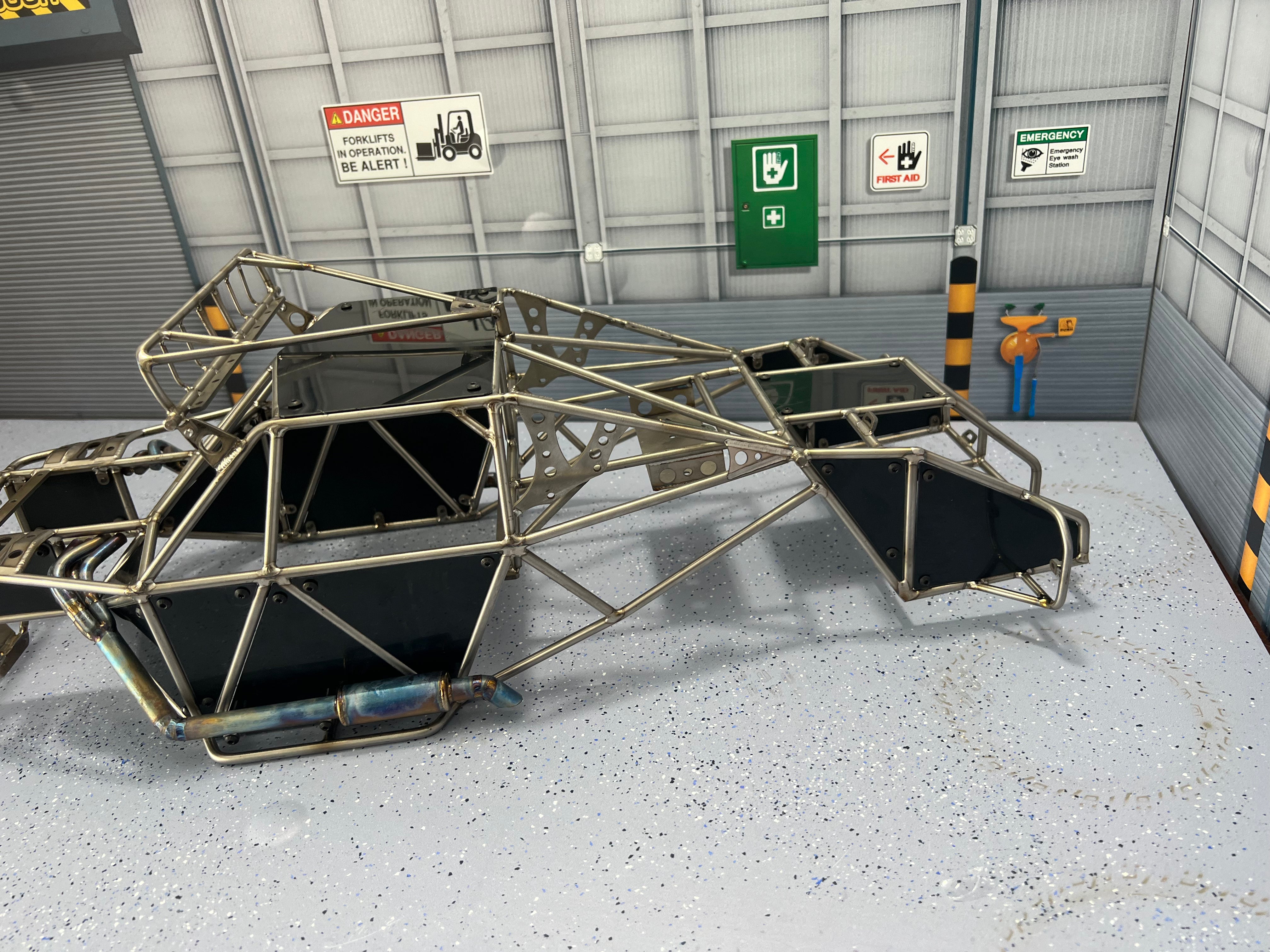 Titanium alloy metal pipe rack baja cage